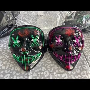 2 pack of LED Light up masks
